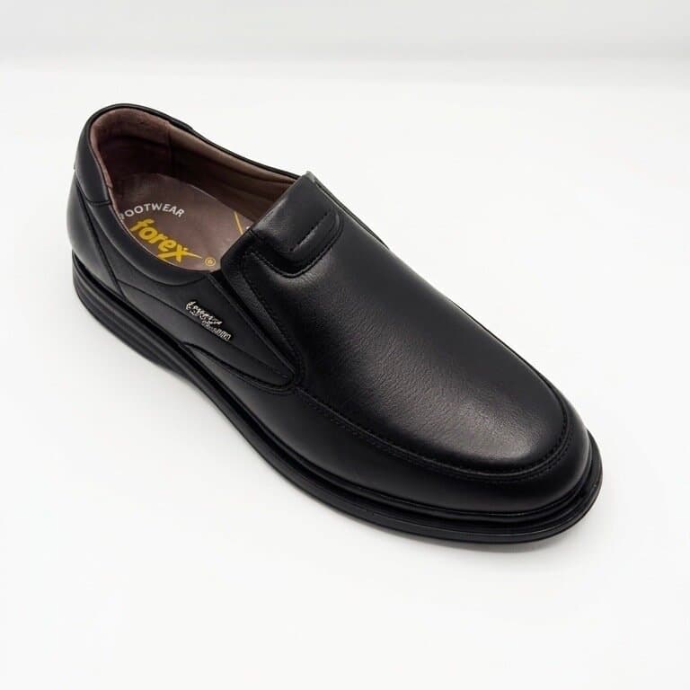 Forex Men's Leather Shoes - Black (44) 2