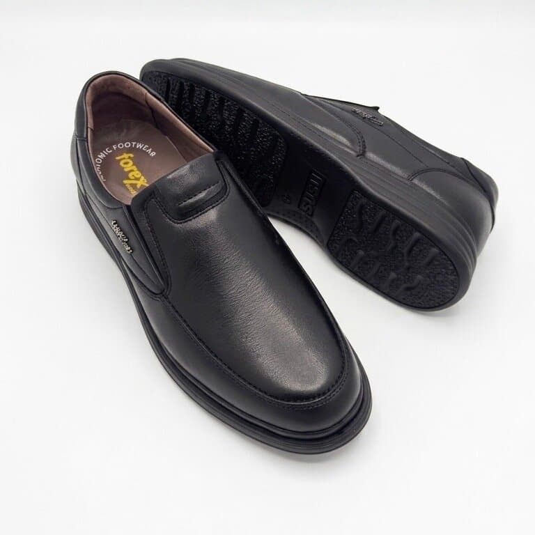 Forex Men's Leather Shoes - Black (44) 4