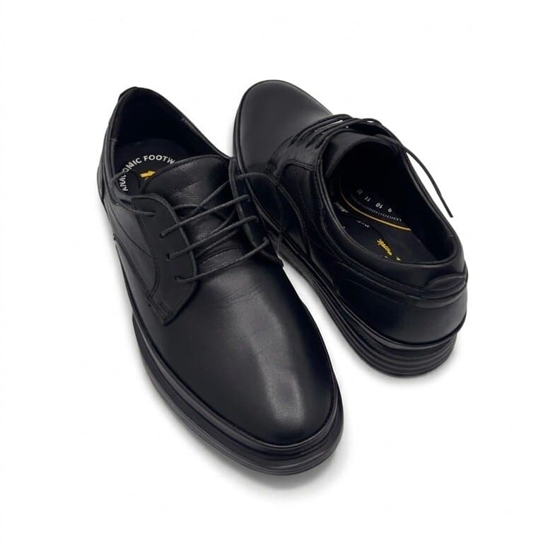Forex Men's Leather Shoes - Black (44) 3