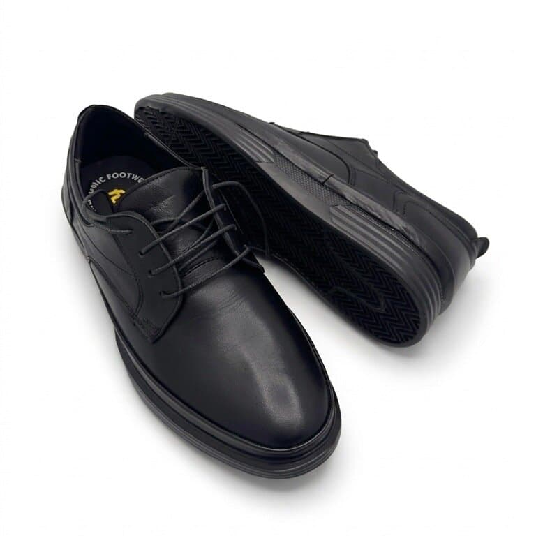 Forex Men's Leather Shoes - Black (44) 4