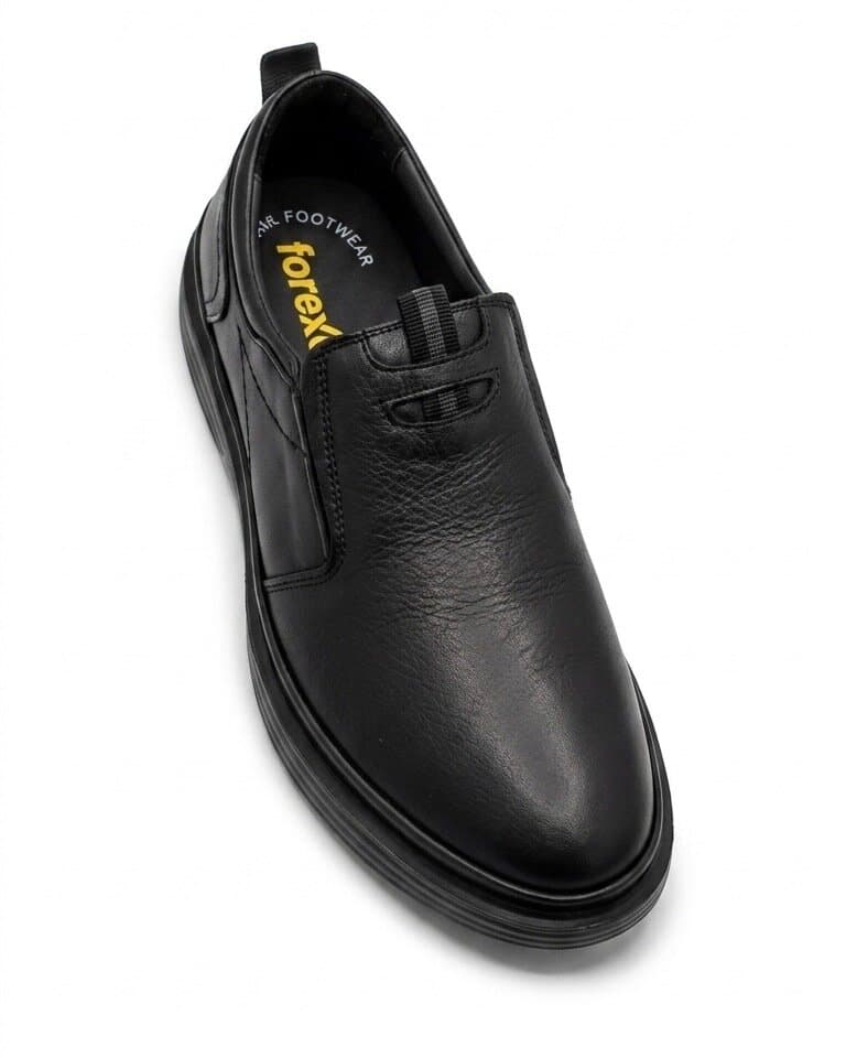 Forex Men's Leather Shoes - Black (44) 2
