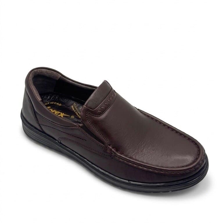 Forex Men's Leather Shoes - Dark Brown (44) 2