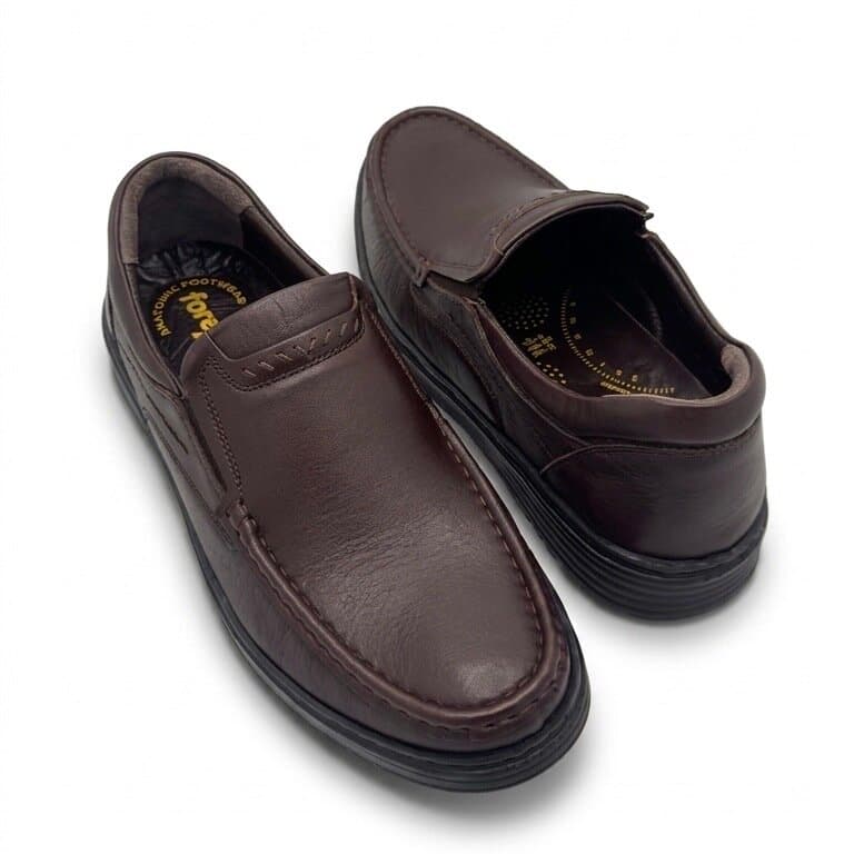 Forex Men's Leather Shoes - Dark Brown (44) 3