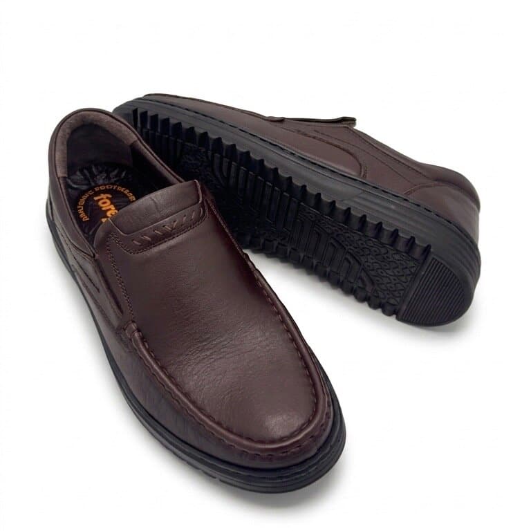 Forex Men's Leather Shoes - Dark Brown (44) 4