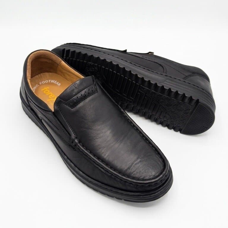 Forex Men's Leather Shoes - Black (44) 4