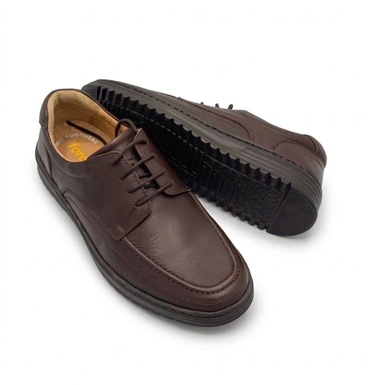 Forex Men's Leather Shoes - Dark Brown (44) 4