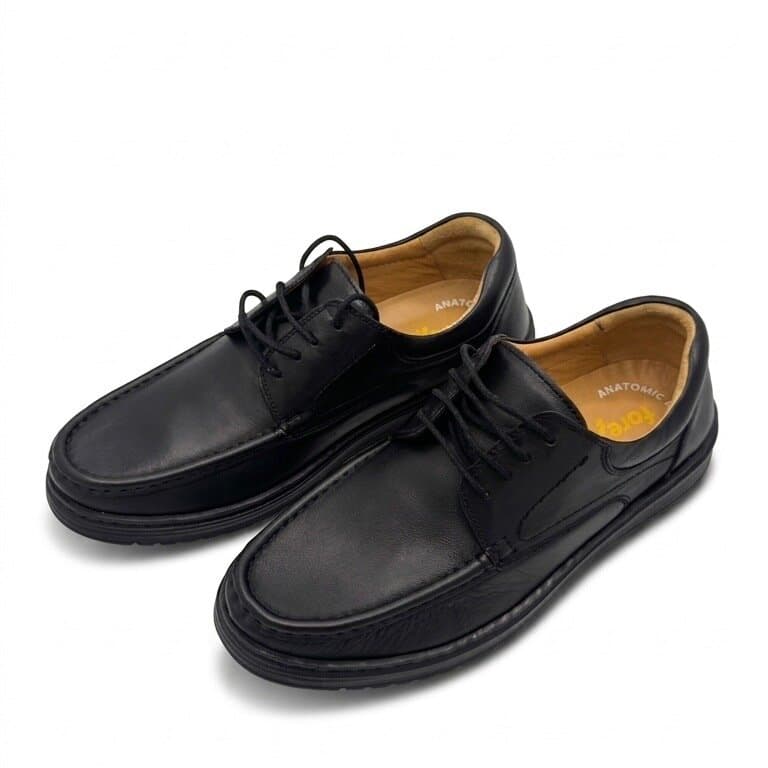 Forex Men's Leather Shoes - Black (44)