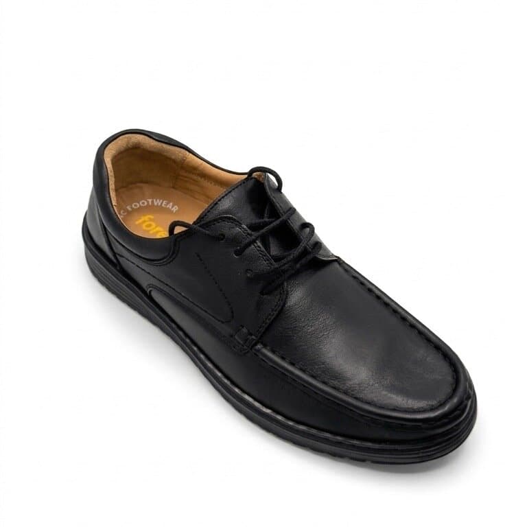 Forex Men's Leather Shoes - Black (44) 2