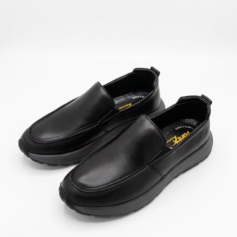 Forex Men's Leather Shoes - Black (45)