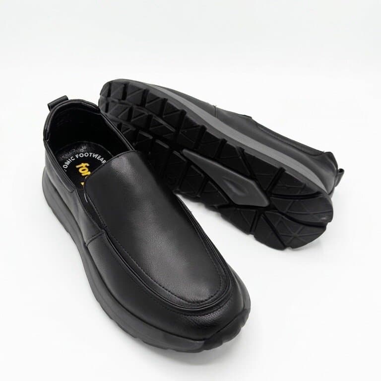 Forex Men's Leather Shoes - Black (45) 4