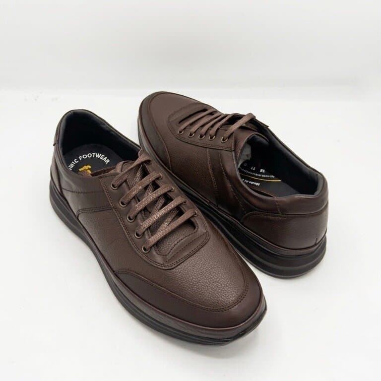 Forex Men's Leather Shoes - Dark Brown (45) 3