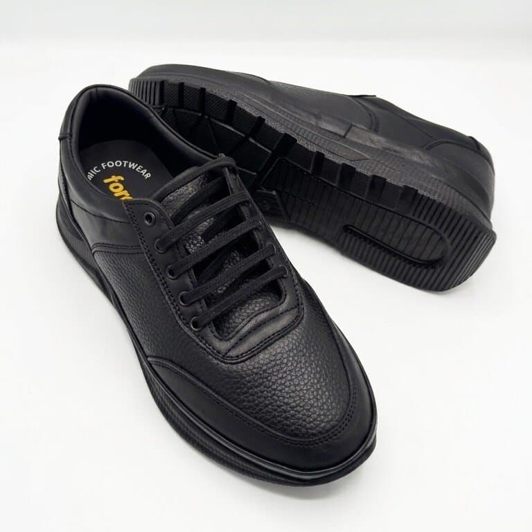 Forex Men's Leather Shoes - Black (44) 3