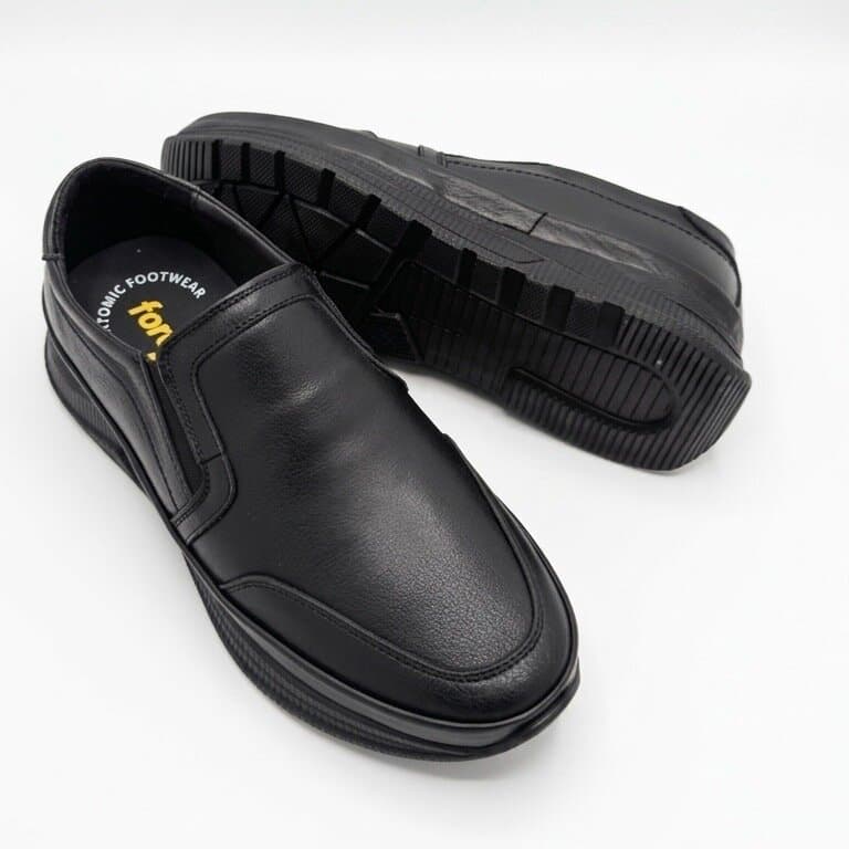 Forex Men's Leather Shoes - Black (45) 4