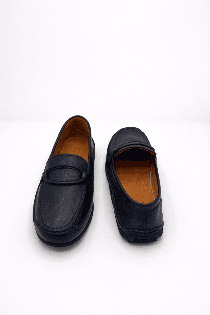 Grand Oxford Women's Leather Shoes - Navy Blue (40)