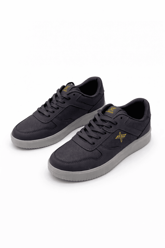 Luttoon Women's Leather Shoes - Dark Gray (40)