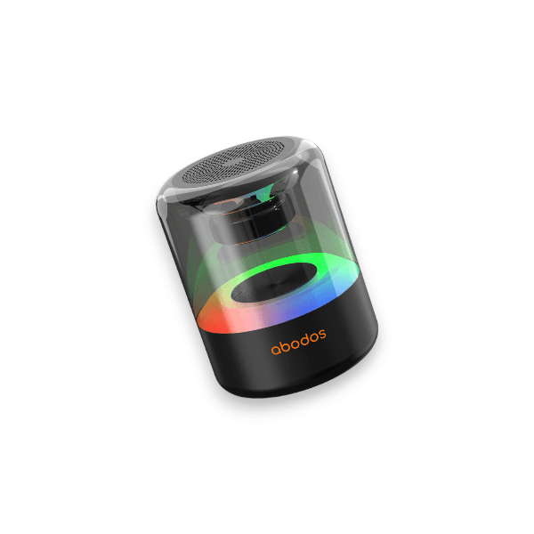 Abodos AS-BS19 Mini Wireless Bluetooth Speaker - 360° Surround Sound with RGB Lighting 2