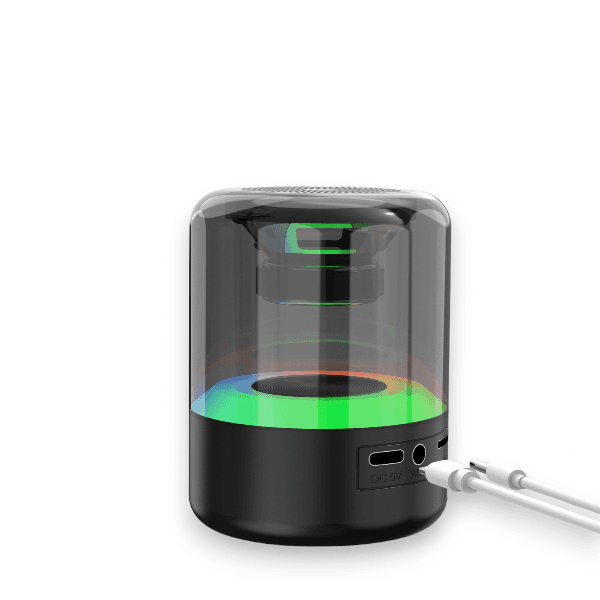 Abodos AS-BS19 Mini Wireless Bluetooth Speaker - 360° Surround Sound with RGB Lighting 3