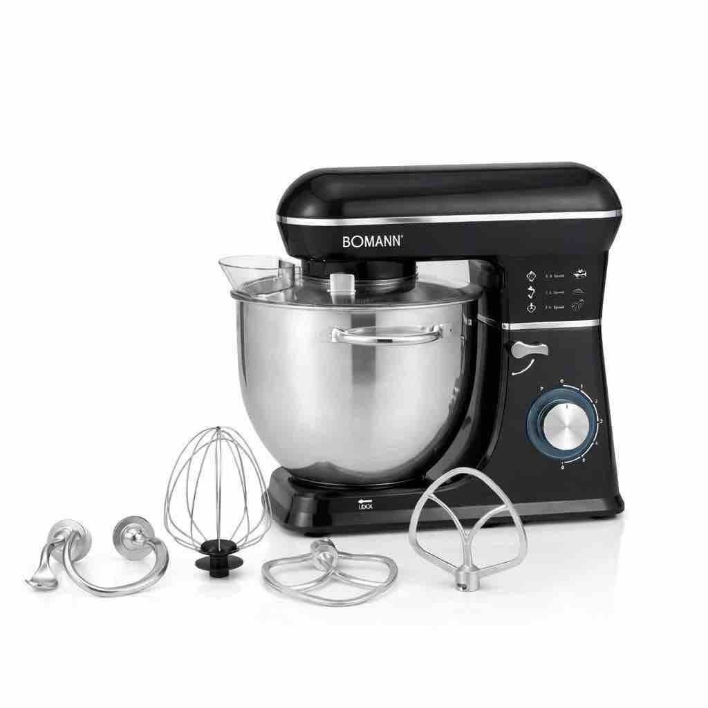 عجانة كهربائية بومان 8 لتر ستاند ميكسر Bomann 8L Stand Mixer – 2000W 1