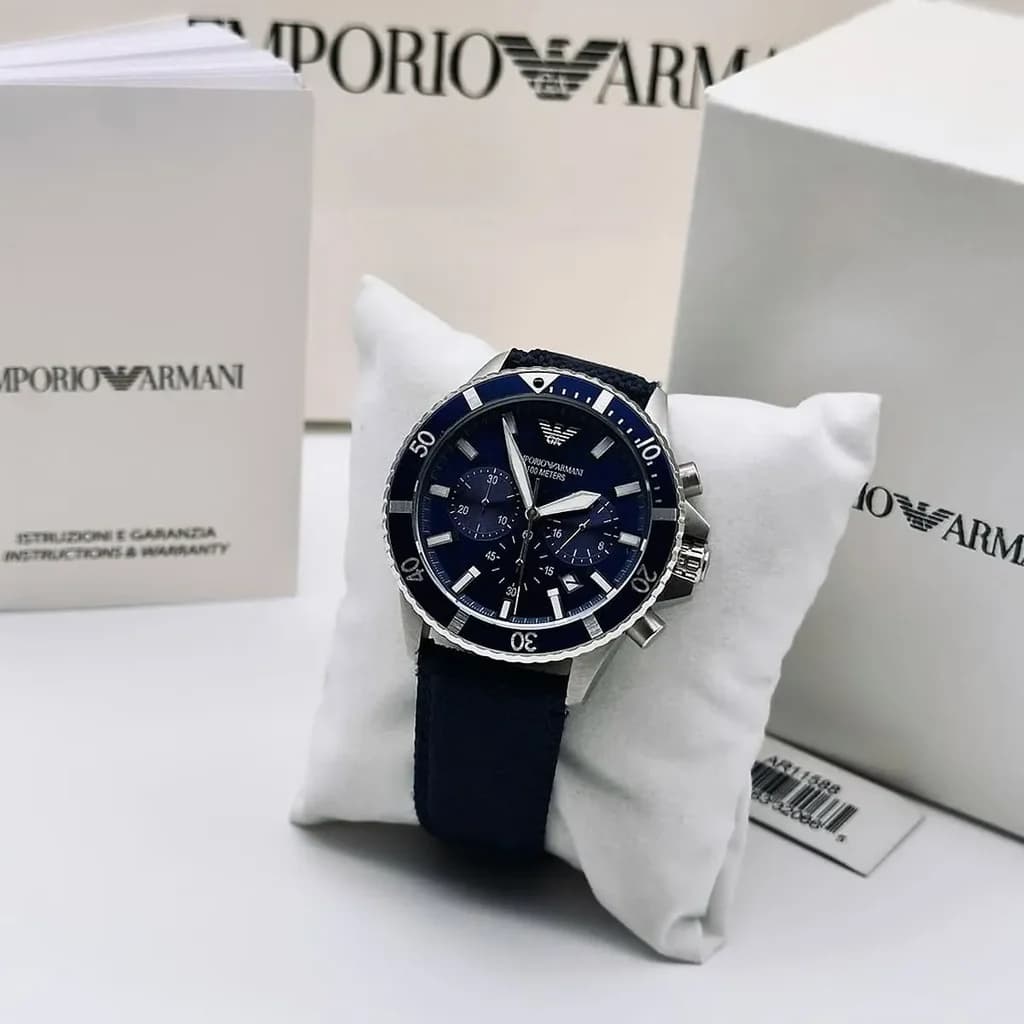 Emporio Armani Men's Watch 43mm - AR11588 (Blue) 10