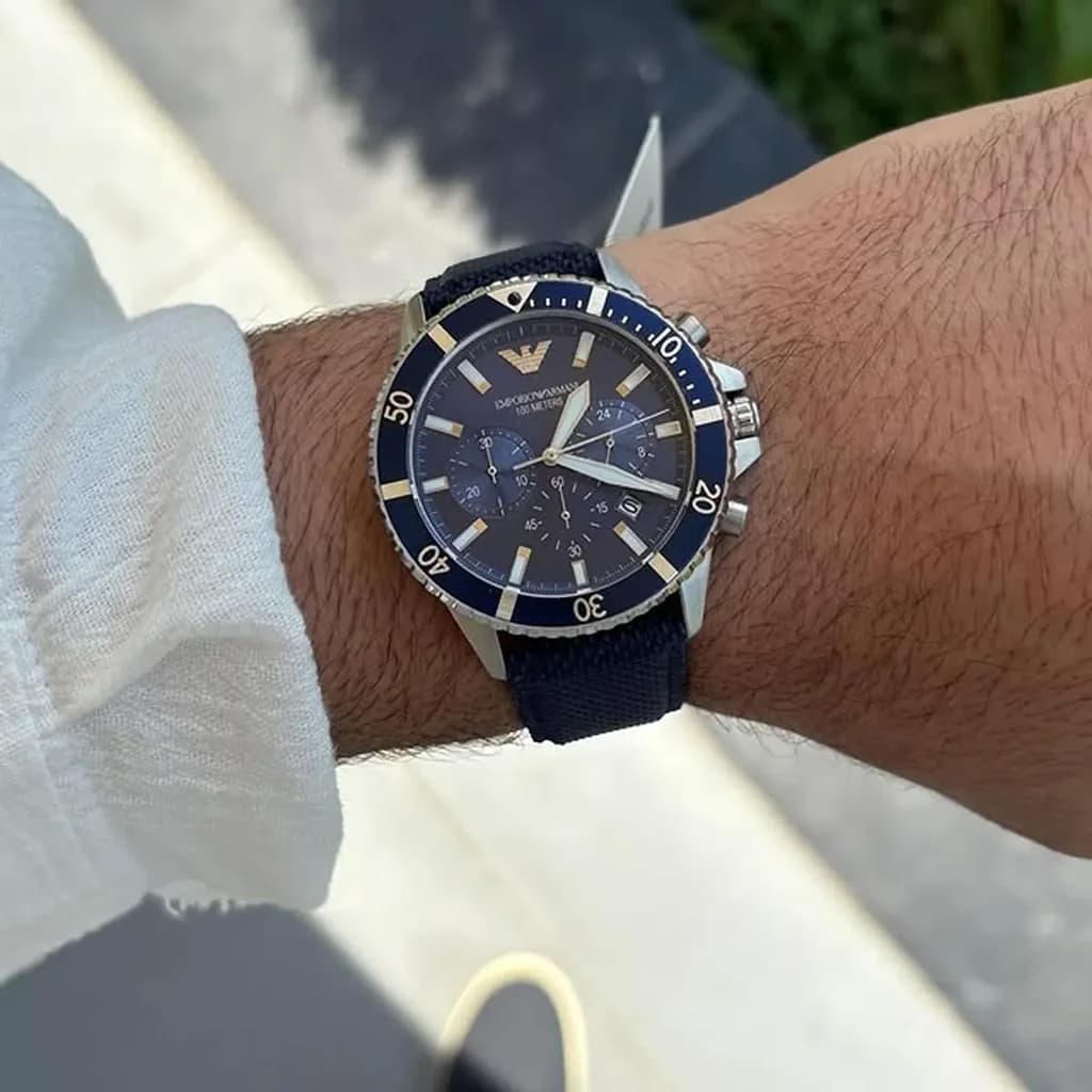 Emporio Armani Men's Watch 43mm - AR11588 (Blue) 12