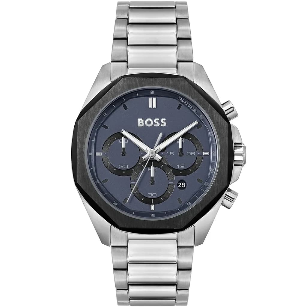 HUGO BOSS Men's Watch 44mm - 1514015 (Silver)