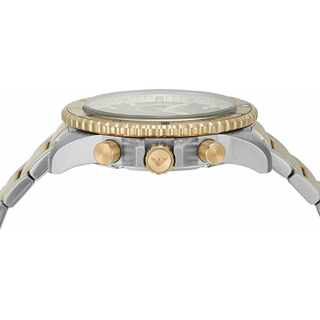 Emporio Armani Men's Watch 43mm - AR11586 (Silver & Gold) 4
