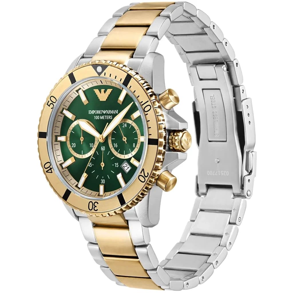 Emporio Armani Men's Watch 43mm - AR11586 (Silver & Gold) 2