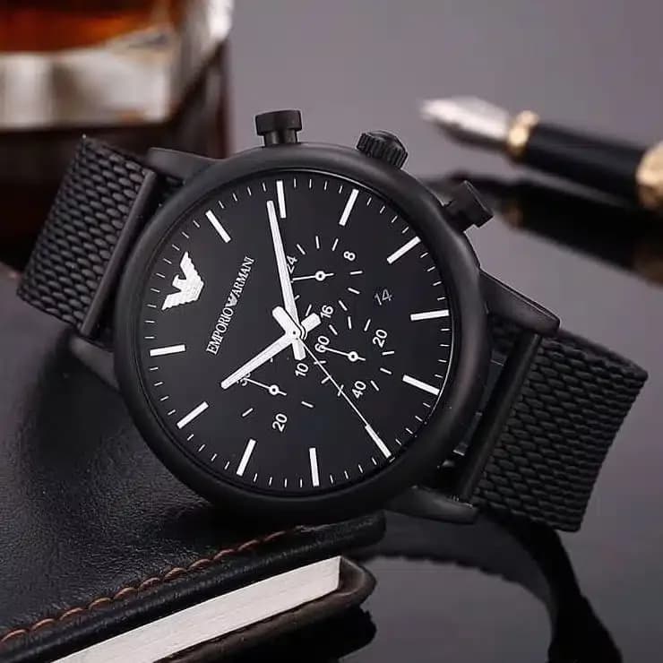 Emporio Armani Men's Watch 46mm - AR1968 (Black) 8