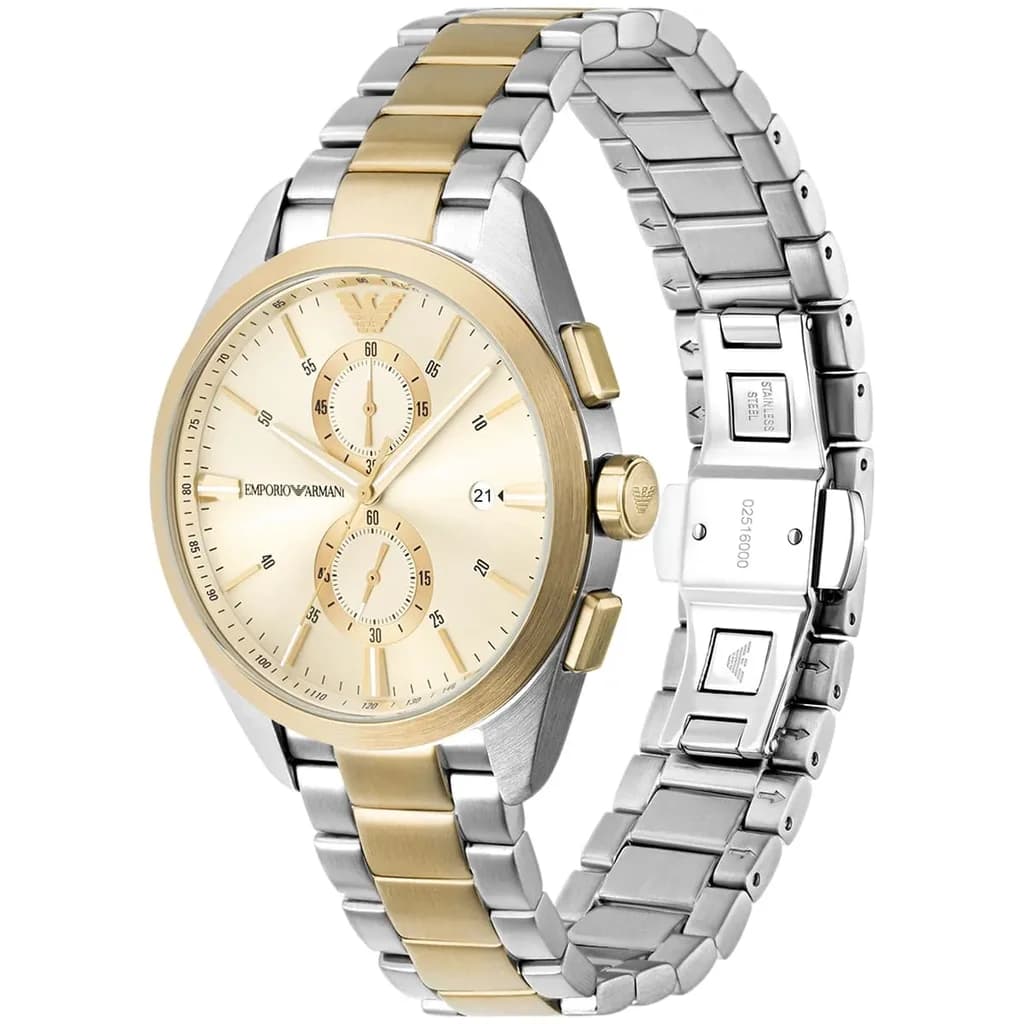 Emporio Armani Men's Watch 43mm - AR11605 (Silver & Gold) 2