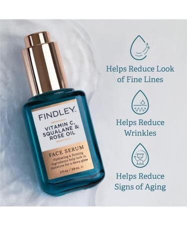 Findley Face Serum with Vitamin C Squalane and Rose Oil - 59ml 3