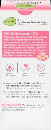 MD alverde natural cosmetics Organic wild rose day cream for dry skin - 50 ml 3