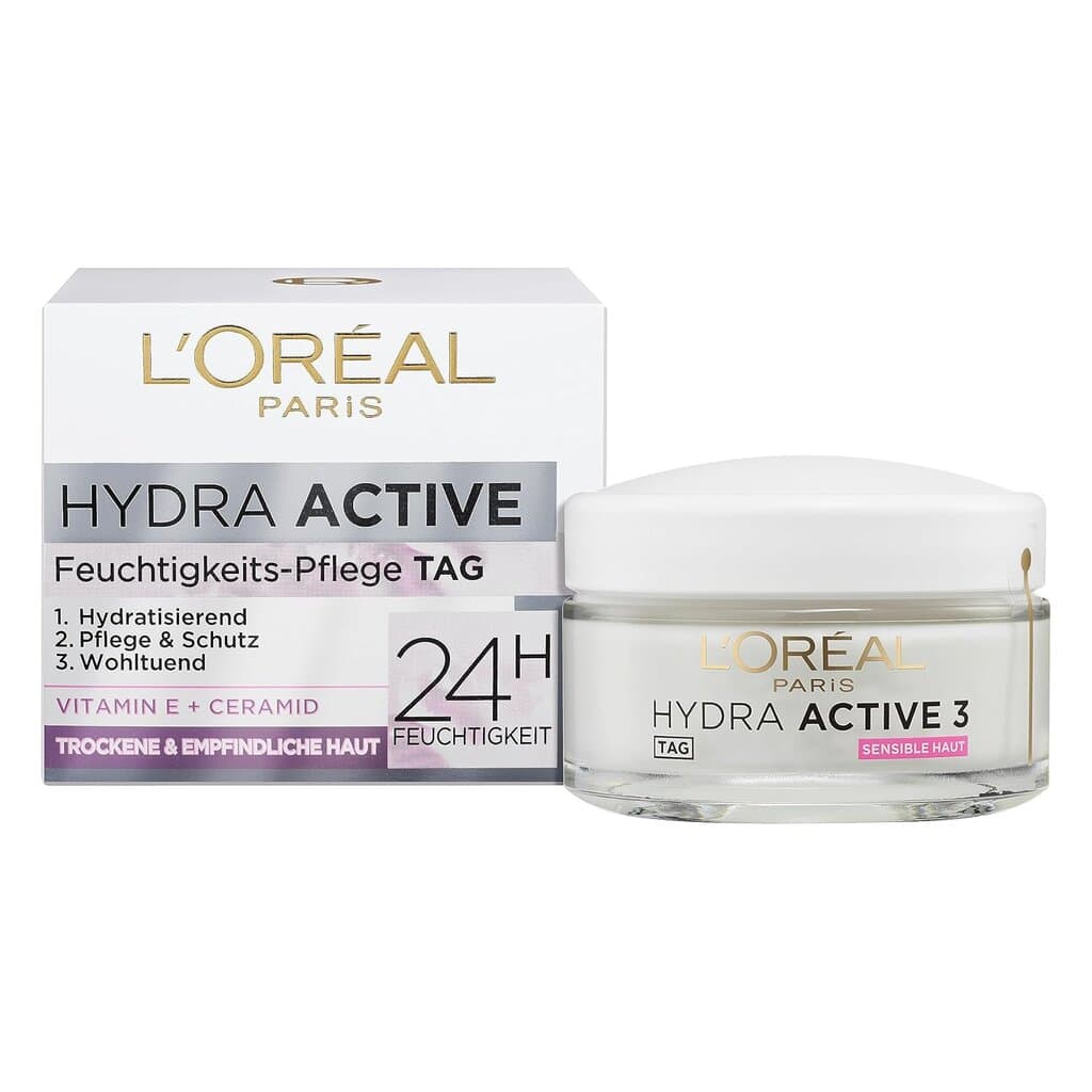 L'Oreal Paris Dermo Expertise "Hydra Active 3" Hydrafresh Cream for Dry and Sensitive Skin - 50 ml
