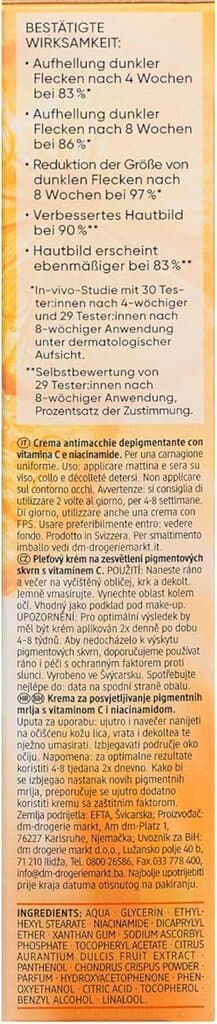 Balea Face cream vitamin C dark spots - 50ml 4