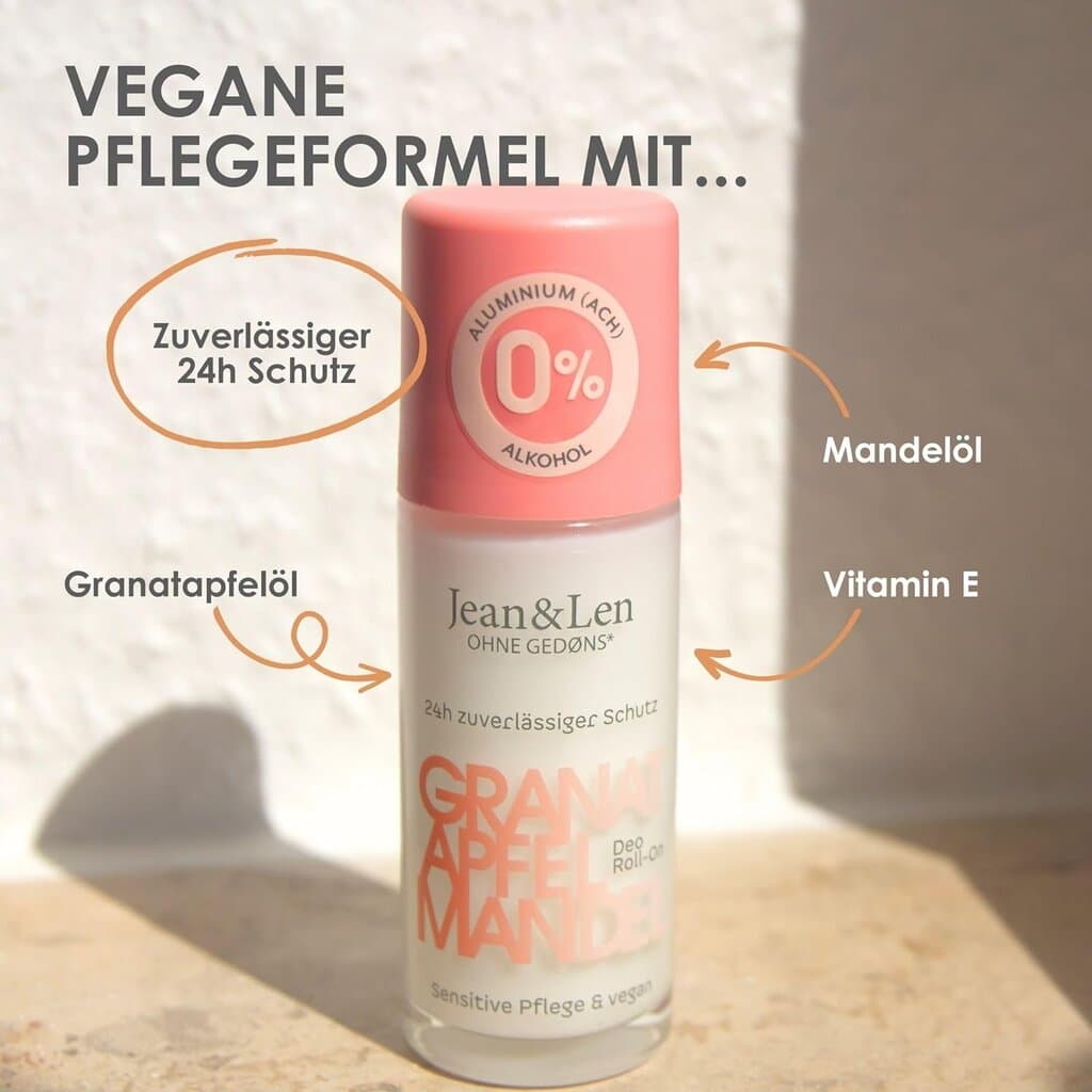 Jean & Len Roll-on deodorant pomegranate - 50ml 5