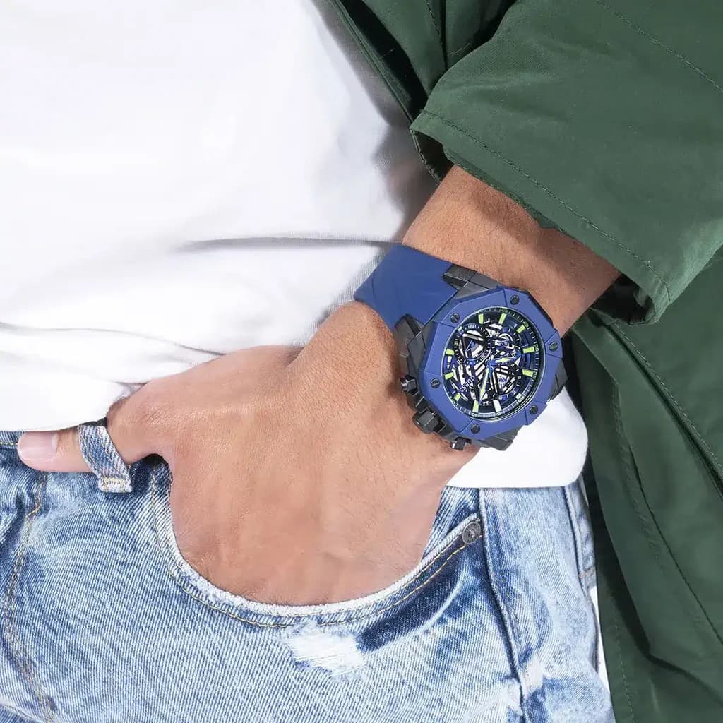 GUESS Men's Watch 47mm - GW0579G3 (Blue) 7