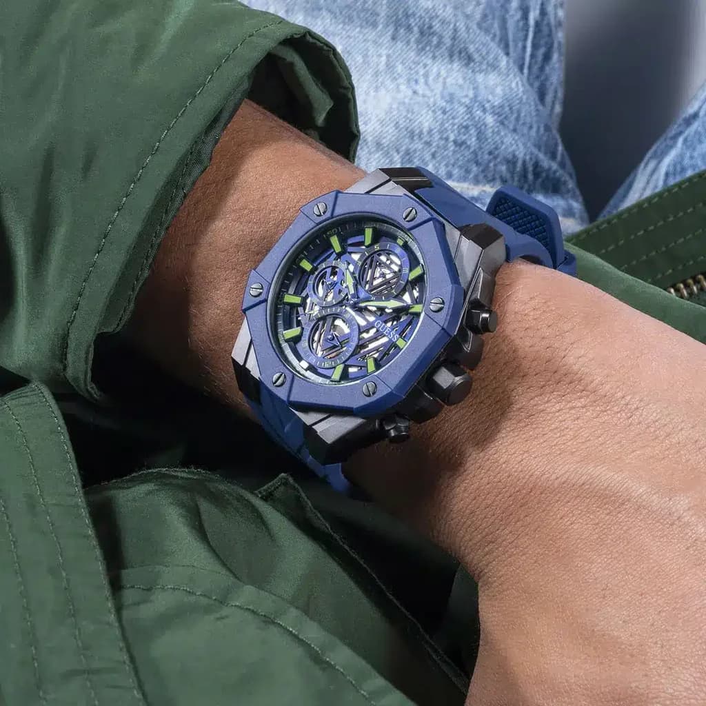 GUESS Men's Watch 47mm - GW0579G3 (Blue) 8