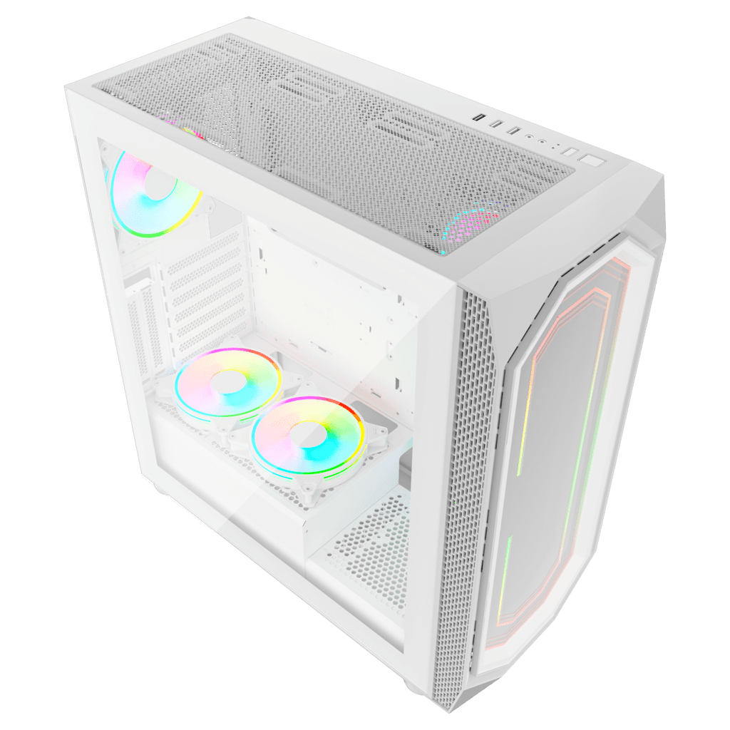 GamesMaster MX700 Computer Case - White 5