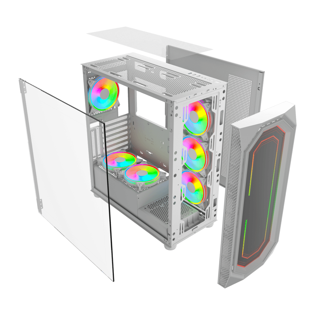 GamesMaster MX700 Computer Case - White 7