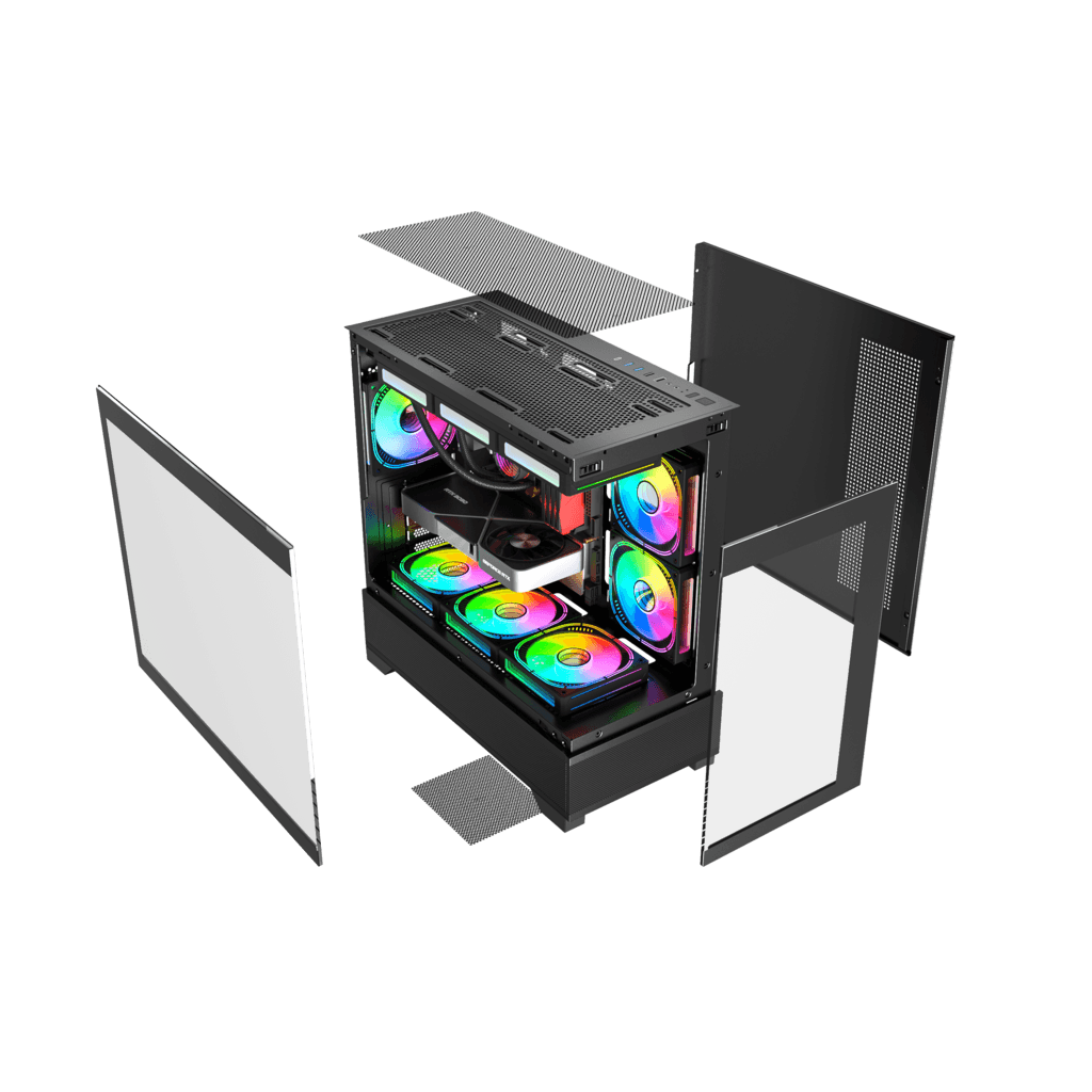 GamesMaster ME200 Computer Case - Black 7