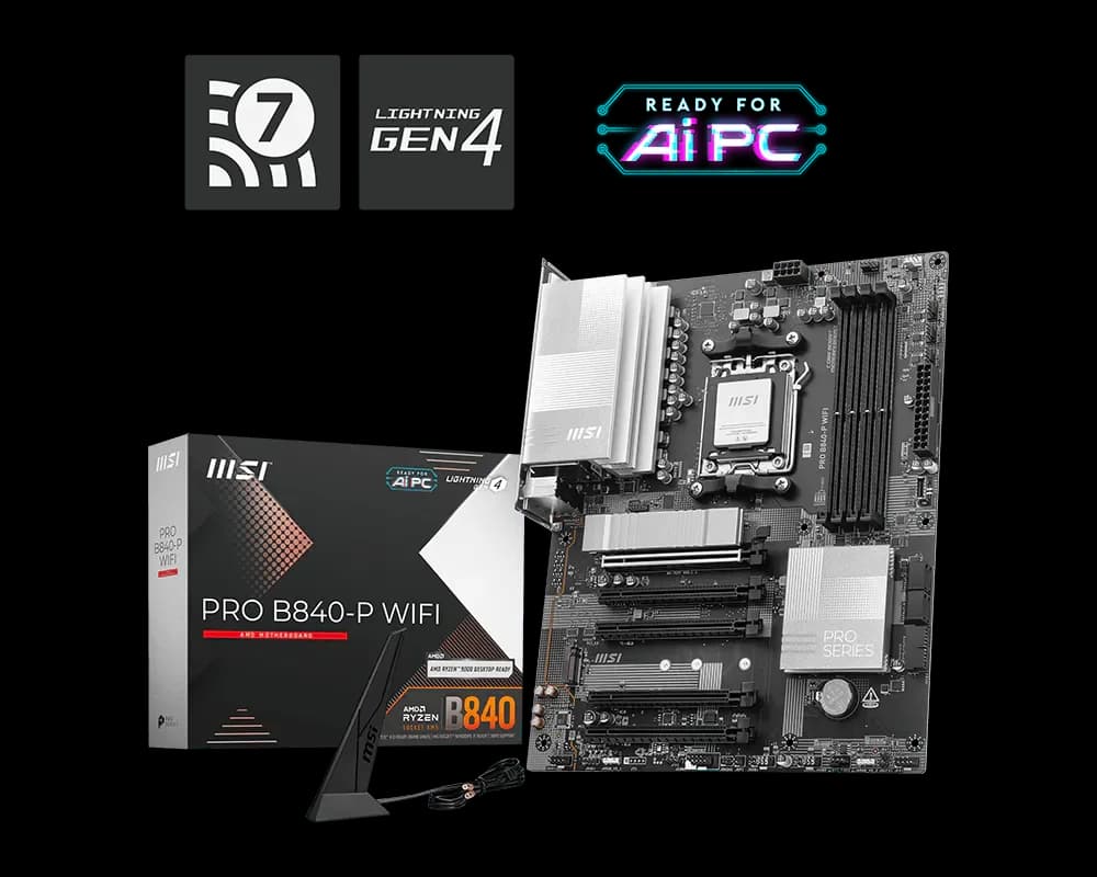 MSI PRO B840-P WIFI AMD Motherboard