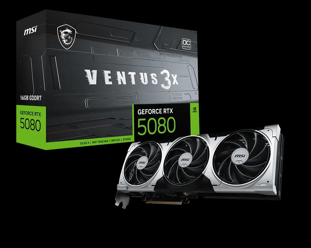 MSI GeForce RTX 5080 16G VENTUS 3X OC PLUS Graphic Card