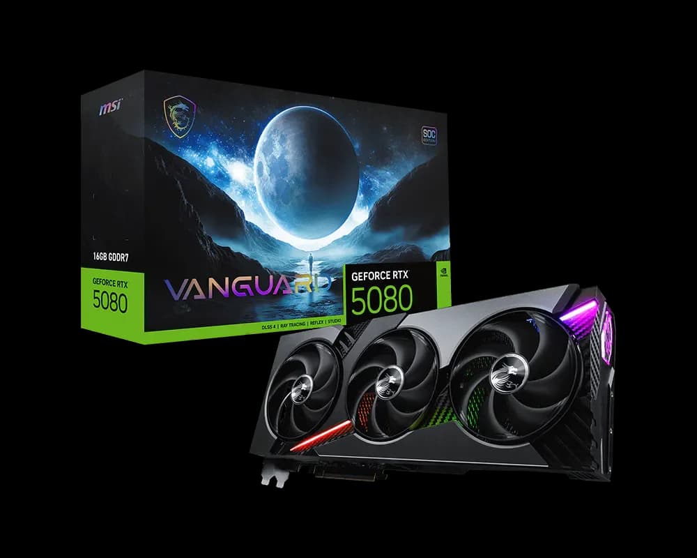 MSI GeForce RTX 5080 16G VANGUARD SOC Graphic Card