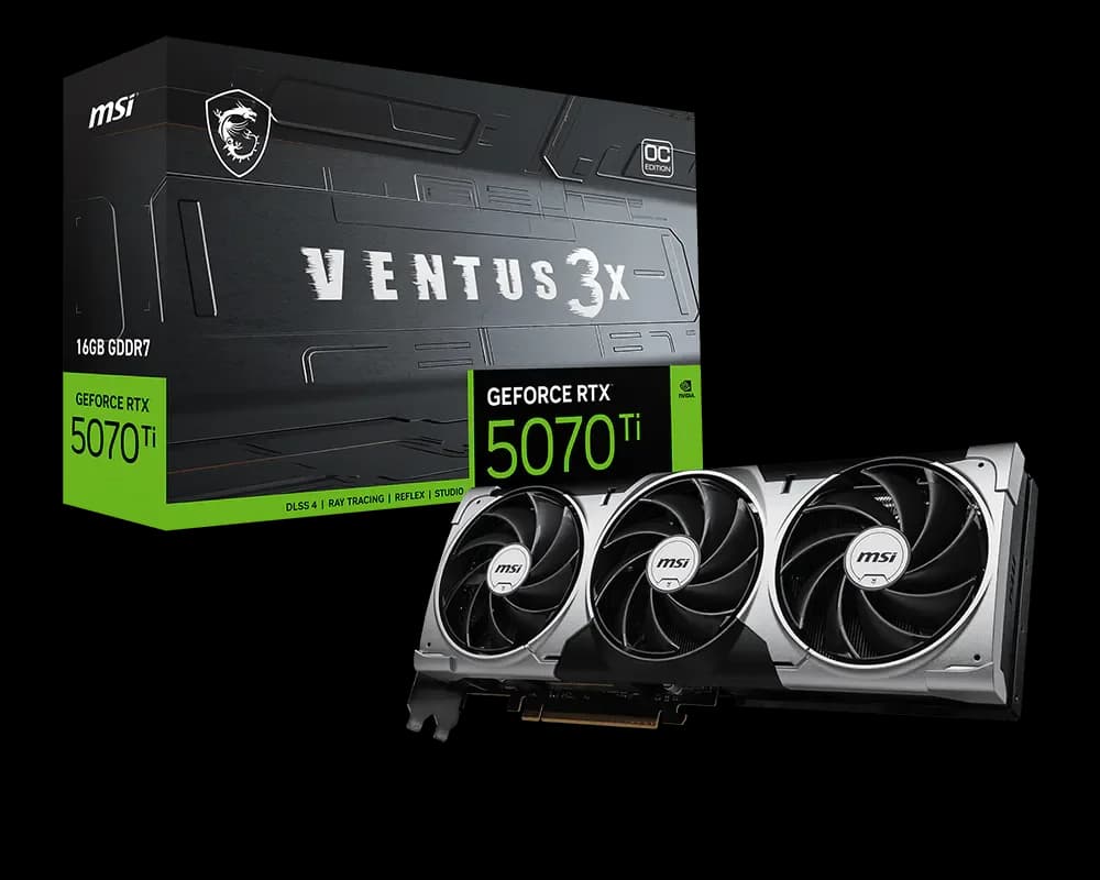 MSI GeForce RTX 5070 Ti 16G VENTUS 3X OC Graphic Card