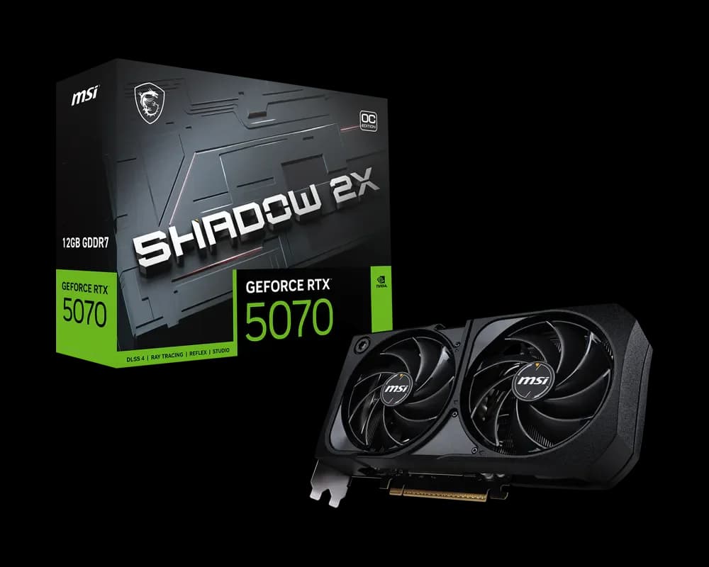 MSI GeForce RTX 5070 12G SHADOW 2X OC Graphic Card