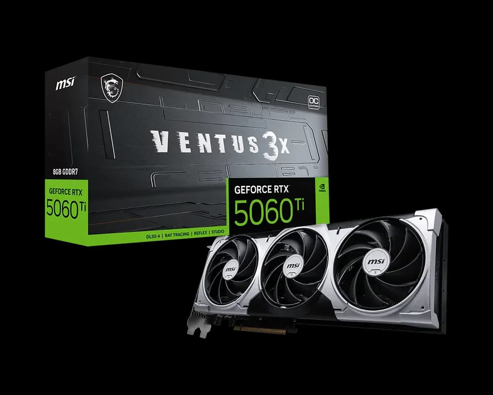 MSI GeForce RTX 5060 Ti 8G VENTUS 3X OC Graphic Card