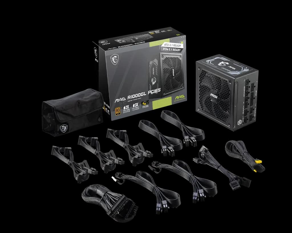 MSI MAG A1000GL PCIE5 Power Supply 5
