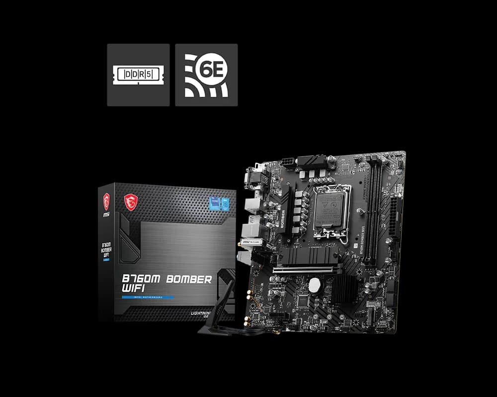 MSI B760M BOMBER WIFI Intel Motherboard 2