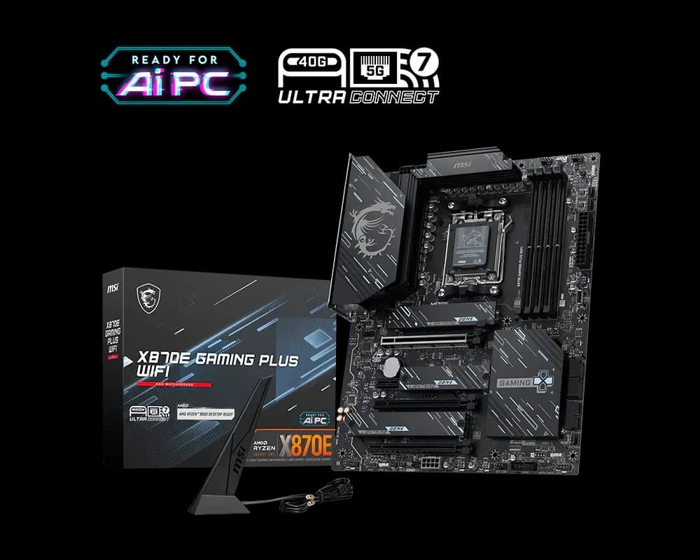 MSI X870E GAMING PLUS WIFI AMD Motherboard