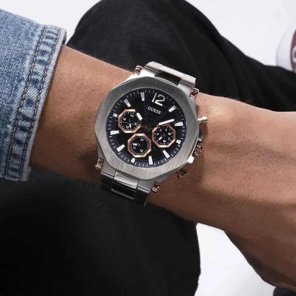 GUESS Men's Watch 46mm - GW0539G1 (Silver) 10