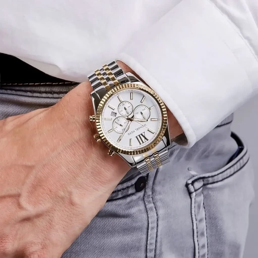 Michael Kors Analog Men's Watch 45mm - MK8344 (Silver) 12